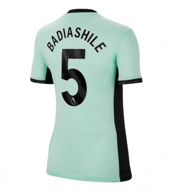 Lacne Ženy Futbalové dres Chelsea Benoit Badiashile #5 2023-24 Krátky Rukáv - Tretina